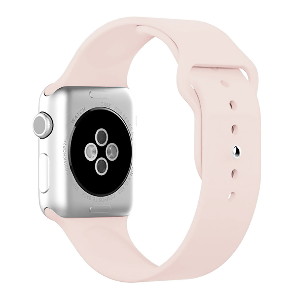 Apple watch silver pink band sale