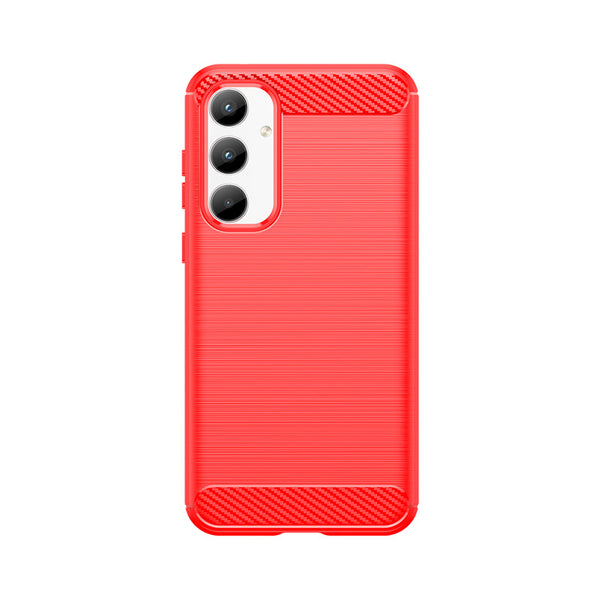 Red Brushed Metal Case (Galaxy A35)