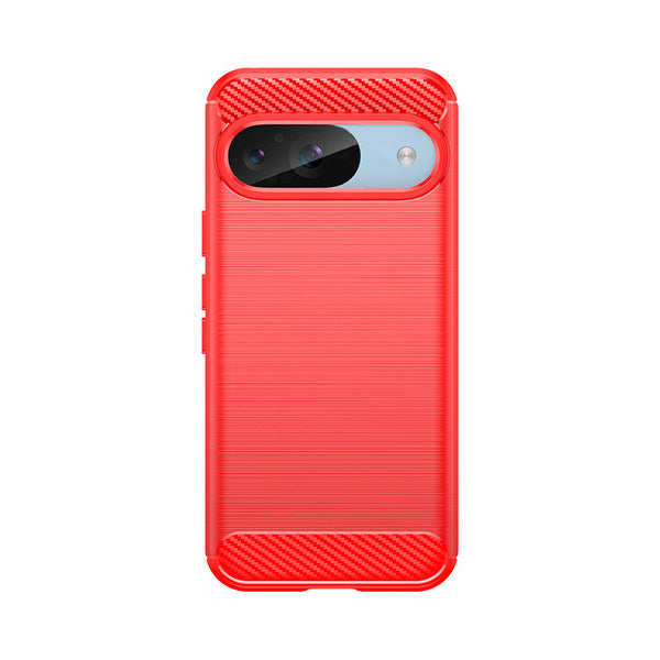 Red Brushed Metal Case (Pixel 9)