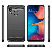 Black Brushed Metal Case (Galaxy A20)