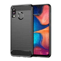 Black Brushed Metal Case (Galaxy A20)