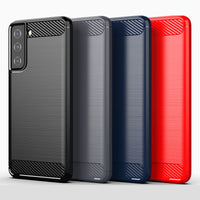 Red Brushed Metal Case (Galaxy S21)