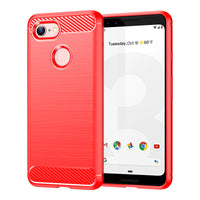 Red Brushed Metal Case (Pixel 3)